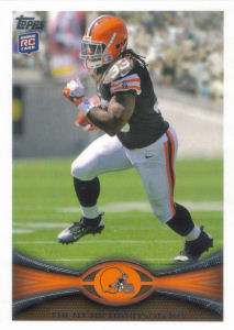 Trent Richardson Rookie 2012 Topps #380A football card