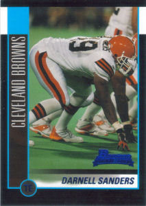 Darnell Sanders Rookie 2002 Bowman #248 football card