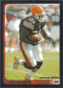 Cleveland Browns 2003 Bowman Football Cards