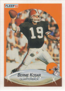 Bernie Kosar 1990 Fleer #51 football card