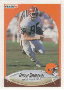 Brian Brennan 1990 Fleer #48 football card