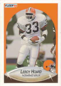 Leroy Hoard Update 1990 Fleer #U-31 football card