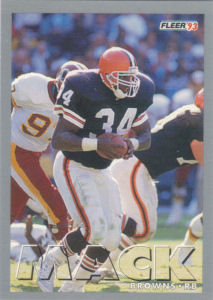 Kevin Mack 1993 Fleer #444 football card