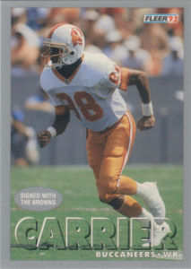 Mark Carrier 1993 Fleer #389 football card