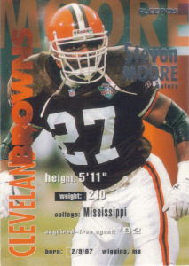 Stevon Moore 1995 Fleer #86 football card