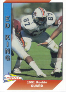 Ed King Rookie 1991 Pacific #539 football card