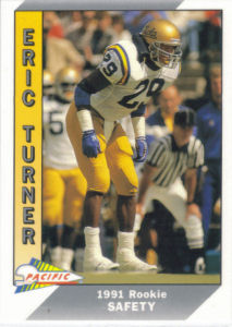 Eric Turner Rookie 1991 Pacific #537 football card