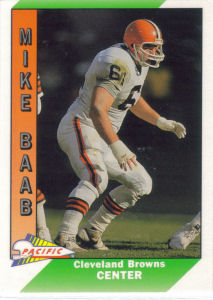 Mike Baab 1991 Pacific #76 football card