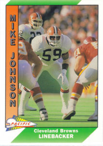Mike Johnson 1991 Pacific #79 football card