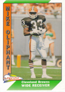 Mike Oliphant 1991 Pacific #85 football card
