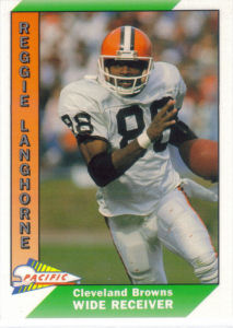 Reggie Langhorne 1991 Pacific #80 football card
