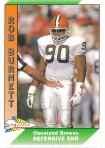Rob Burnett 1991 Pacific #91 football card