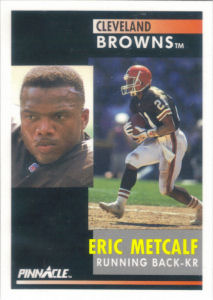 Eric Metcalf 1991 Pinnacle #19 football card