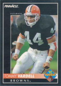 Tommy Vardell Rookie 1992 Pinnacle #330 football card