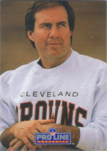 Head Coach Bill Belichick Rookie 1991 Pro Line Portraits #115 football card