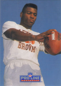 Eric Turner Rookie 1991 Pro Line Portraits #282 football card