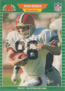 Brian Brennan 1989 Pro Set #73 football card
