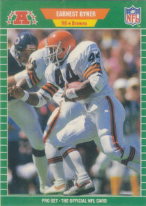Earnest Byner 1989 Pro Set #74 football card