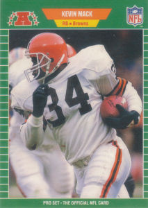 Kevin Mack 1989 Pro Set #79 football card