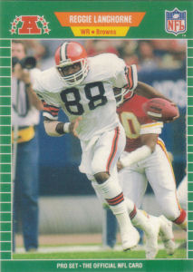 Reggie Langhorne 1989 Pro Set #78 football card