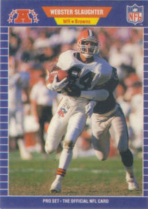 Webster Slaughter 1989 Pro Set #84 football card