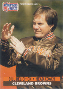 Head Coach Bill Belichick Rookie 1991 Pro Set #126 football card