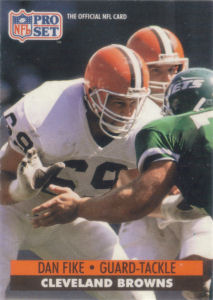 Dan Fike 1991 Pro Set #477 football card