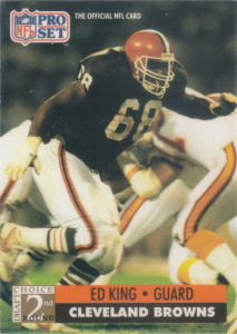 Ed King Rookie 1991 Pro Set #758 football card