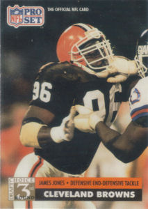 James Jones Rookie 1991 Pro Set #786 football card