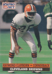 Raymond Clayborn 1991 Pro Set #472 football card
