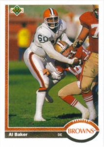Al Bubba Baker 1991 Upper Deck #222 football card